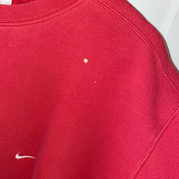 Vintage 90’s Nike Essential Embroidered Sweatshirt In Red - Picture 6 of 7